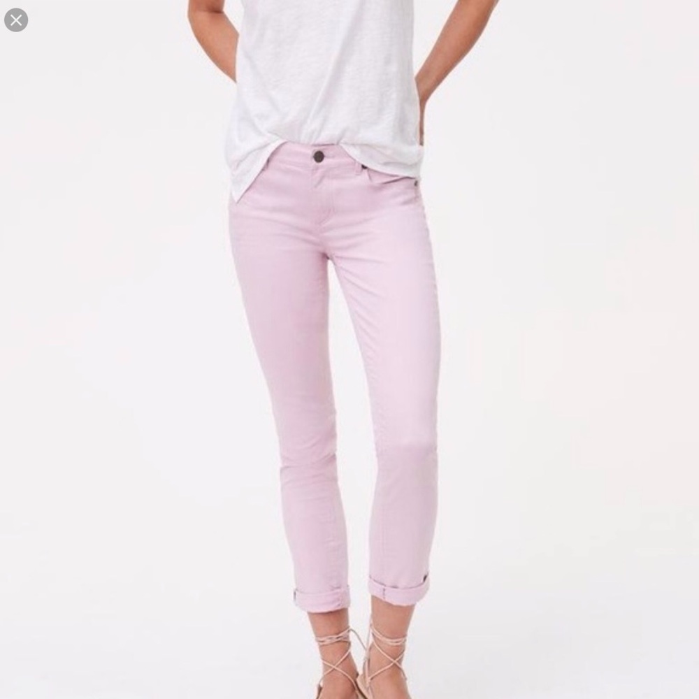 LOFT Lilac Skinny Crop Jeans